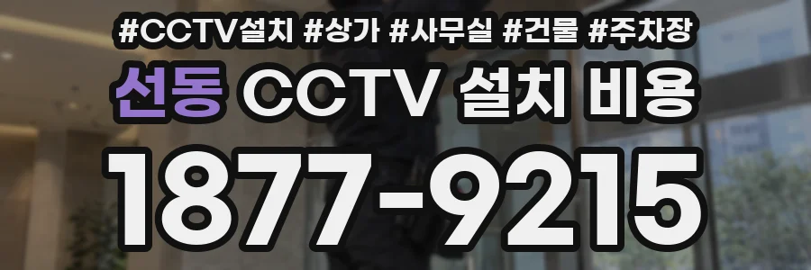 선동 CCTV 설치 비용