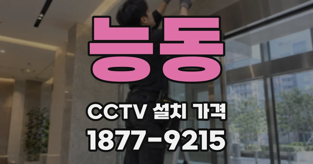 능동 CCTV 설치 가격