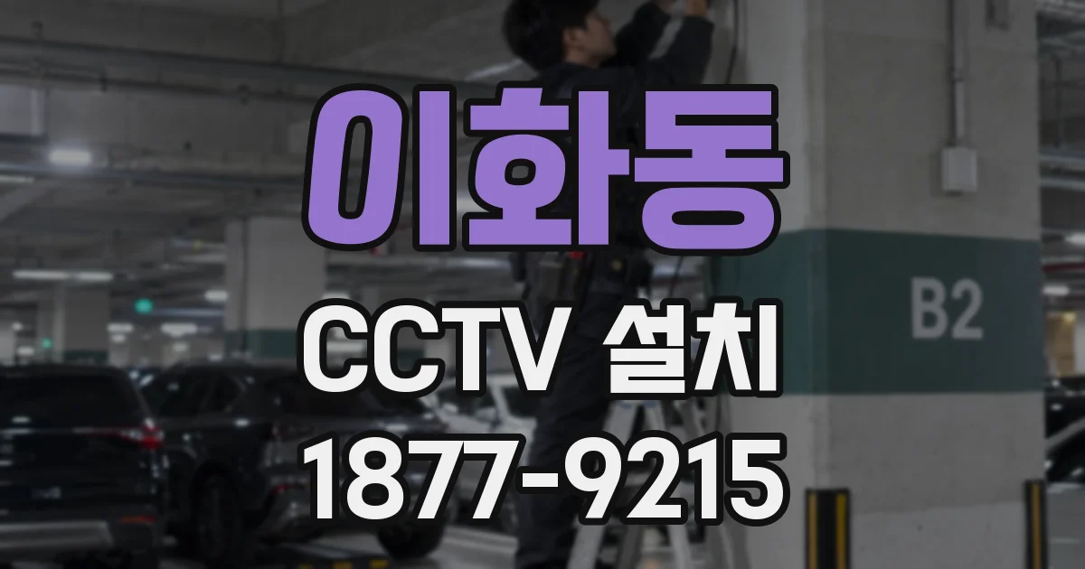이화동 CCTV 설치