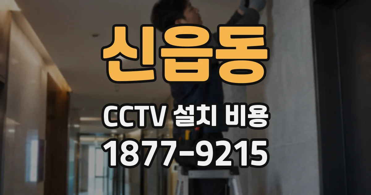 신읍동 CCTV 설치 비용