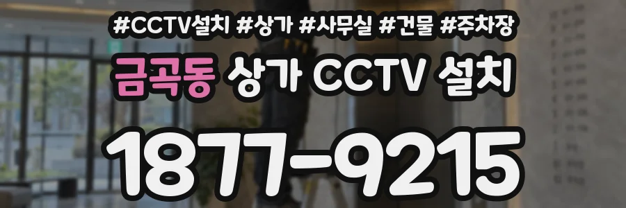 금곡동 상가 CCTV 설치