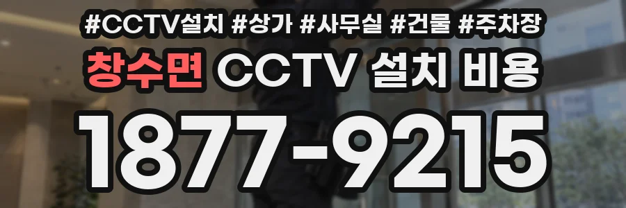 창수면 CCTV 설치 비용