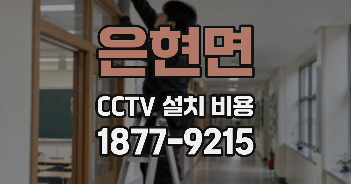 은현면 CCTV 설치 비용