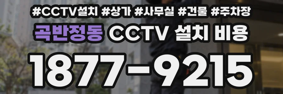 곡반정동 CCTV 설치 비용
