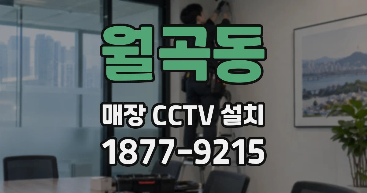 월곡동 매장 CCTV 설치