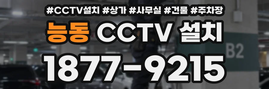 능동 CCTV 설치