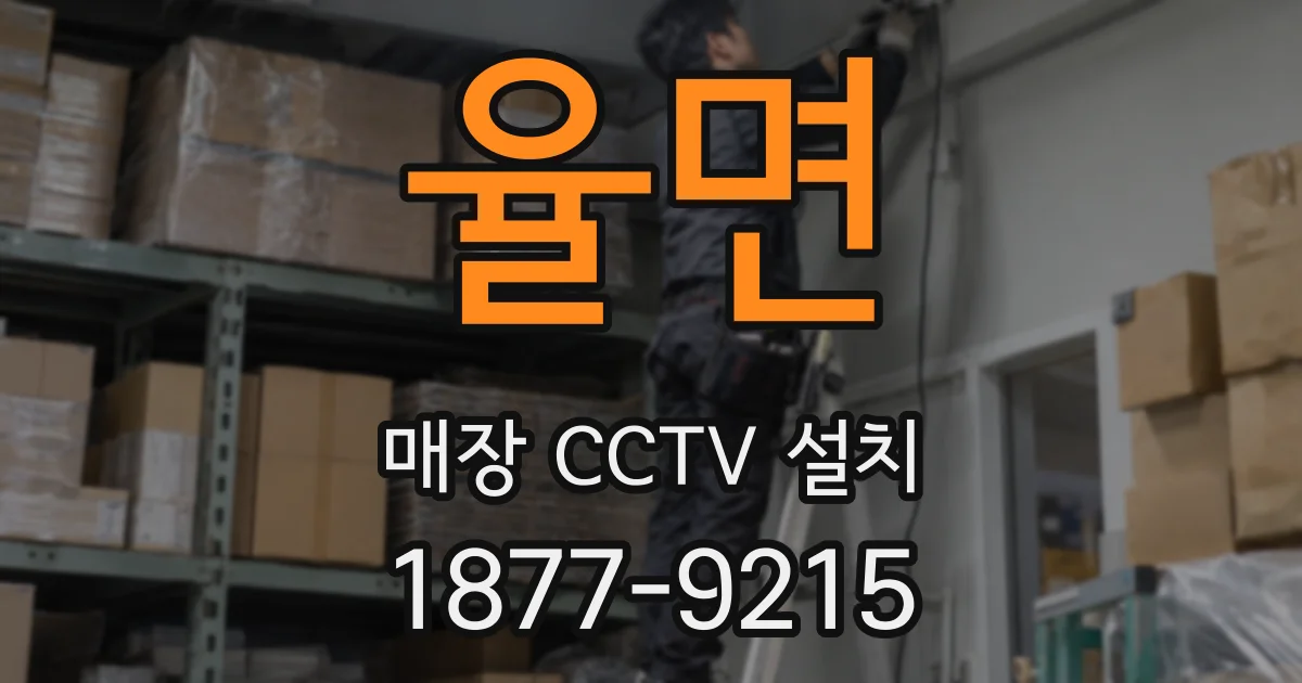 율면 매장 CCTV 설치