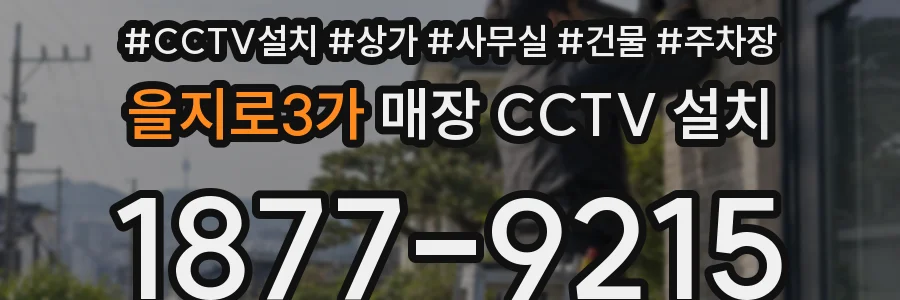 을지로3가 매장 CCTV 설치