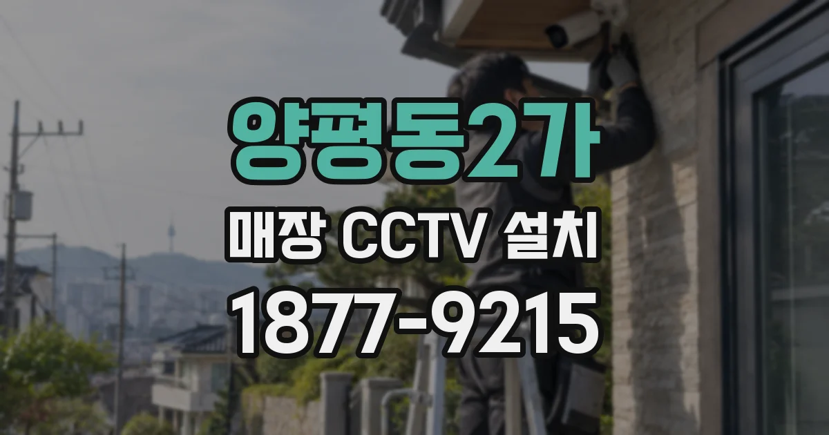 양평동2가 매장 CCTV 설치