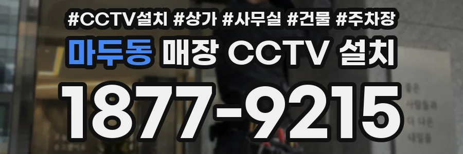 마두동 매장 CCTV 설치