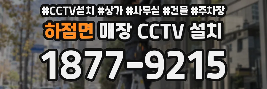 하점면 매장 CCTV 설치