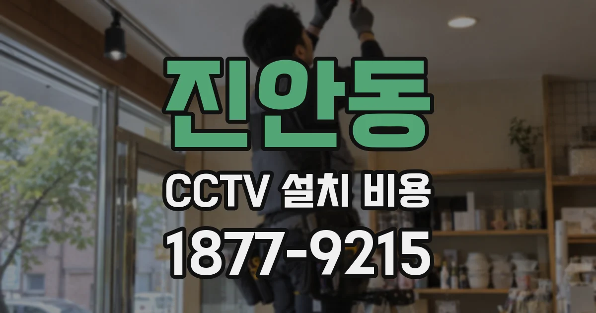 진안동 CCTV 설치 비용
