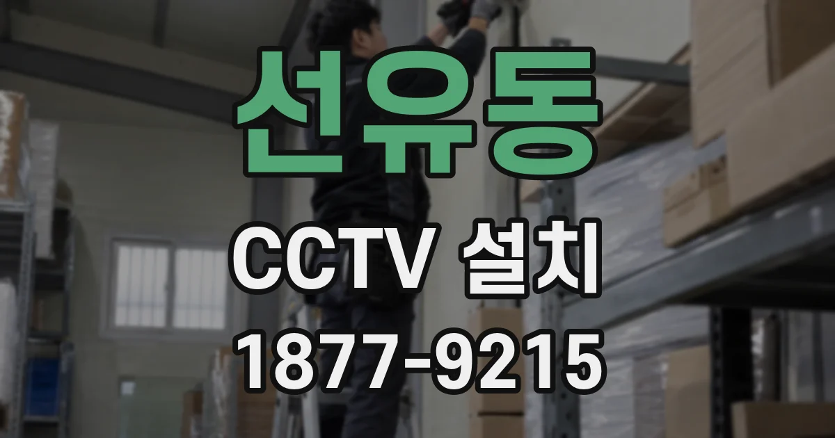 선유동 CCTV 설치
