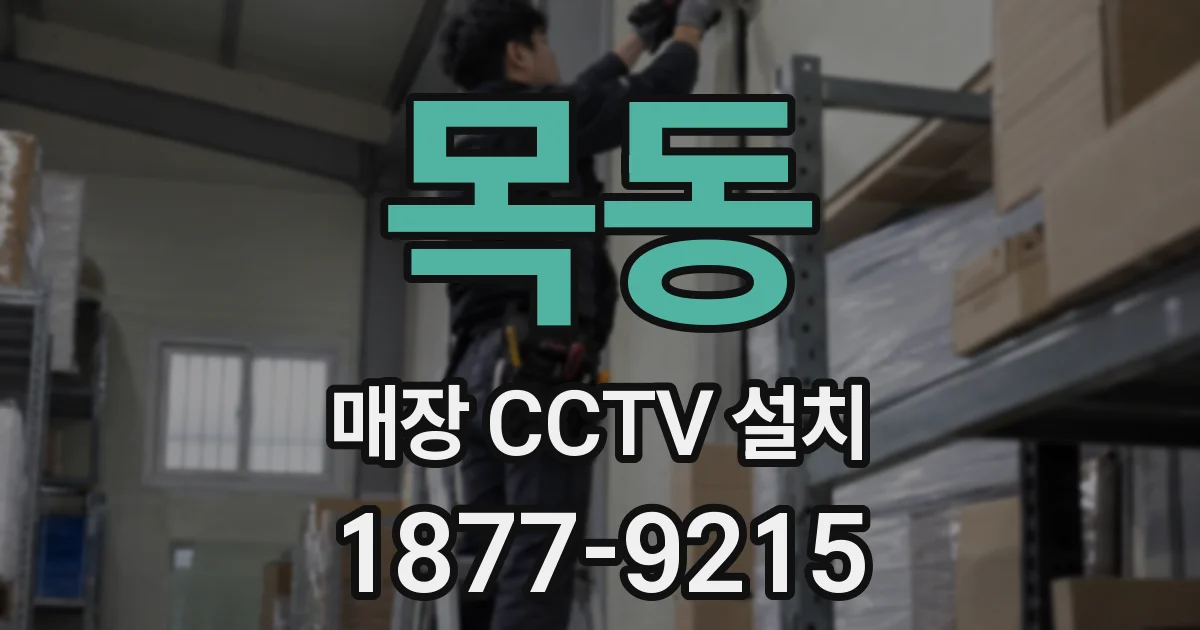 목동 매장 CCTV 설치