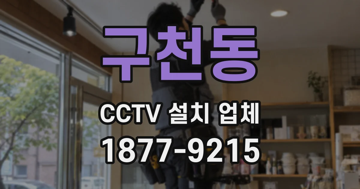 구천동 CCTV 설치 업체