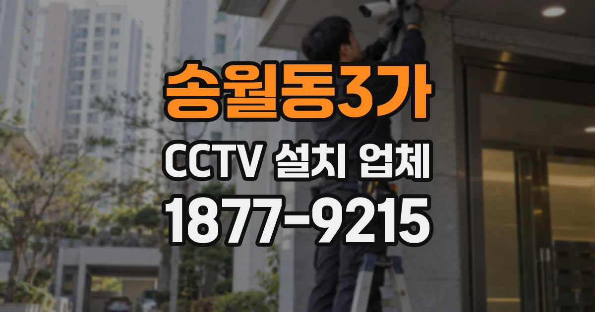 송월동3가 CCTV 설치 업체
