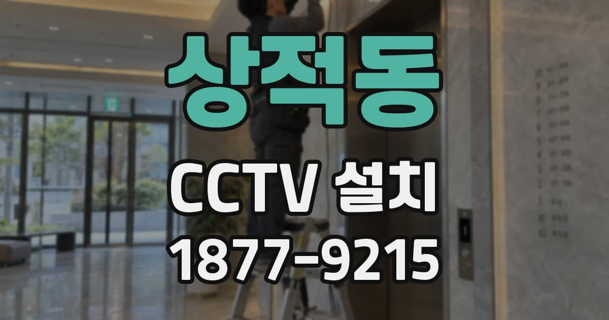 상적동 CCTV 설치