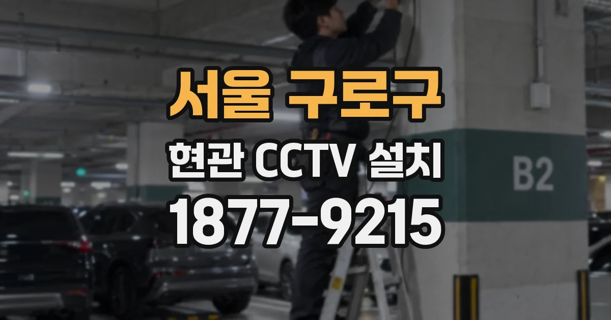 서울 구로구 현관 CCTV 설치