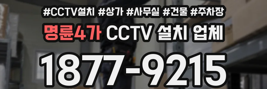 명륜4가 CCTV 설치 업체