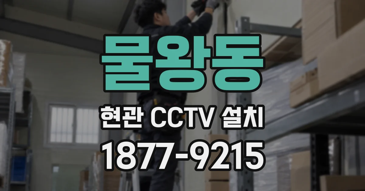 물왕동 현관 CCTV 설치