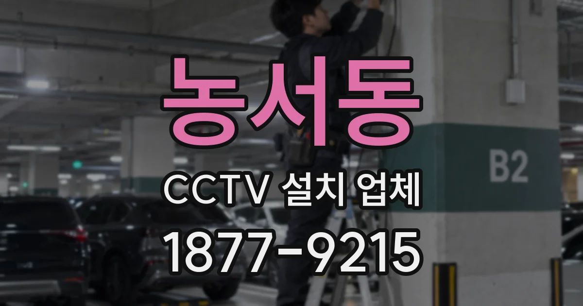 농서동 CCTV 설치 업체