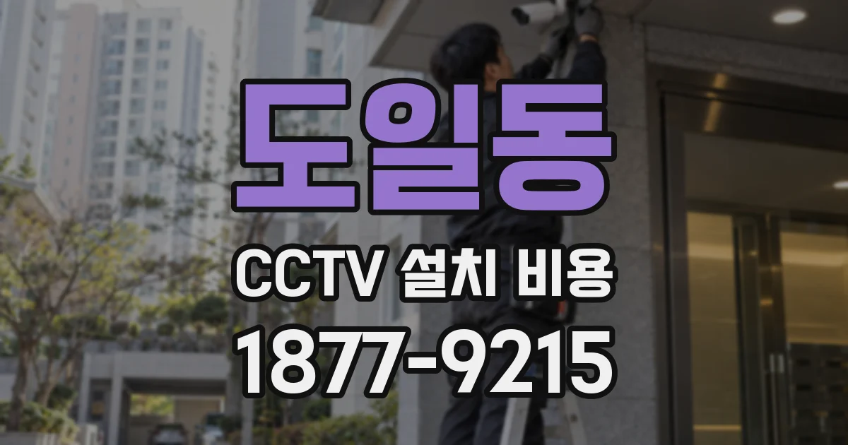 도일동 CCTV 설치 비용