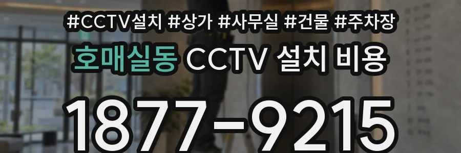 호매실동 CCTV 설치 비용