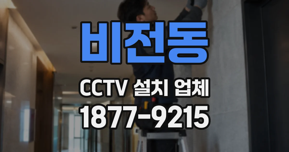 비전동 CCTV 설치 업체