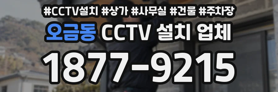 오금동 CCTV 설치 업체