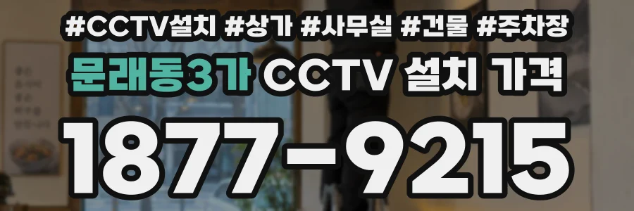 문래동3가 CCTV 설치 가격