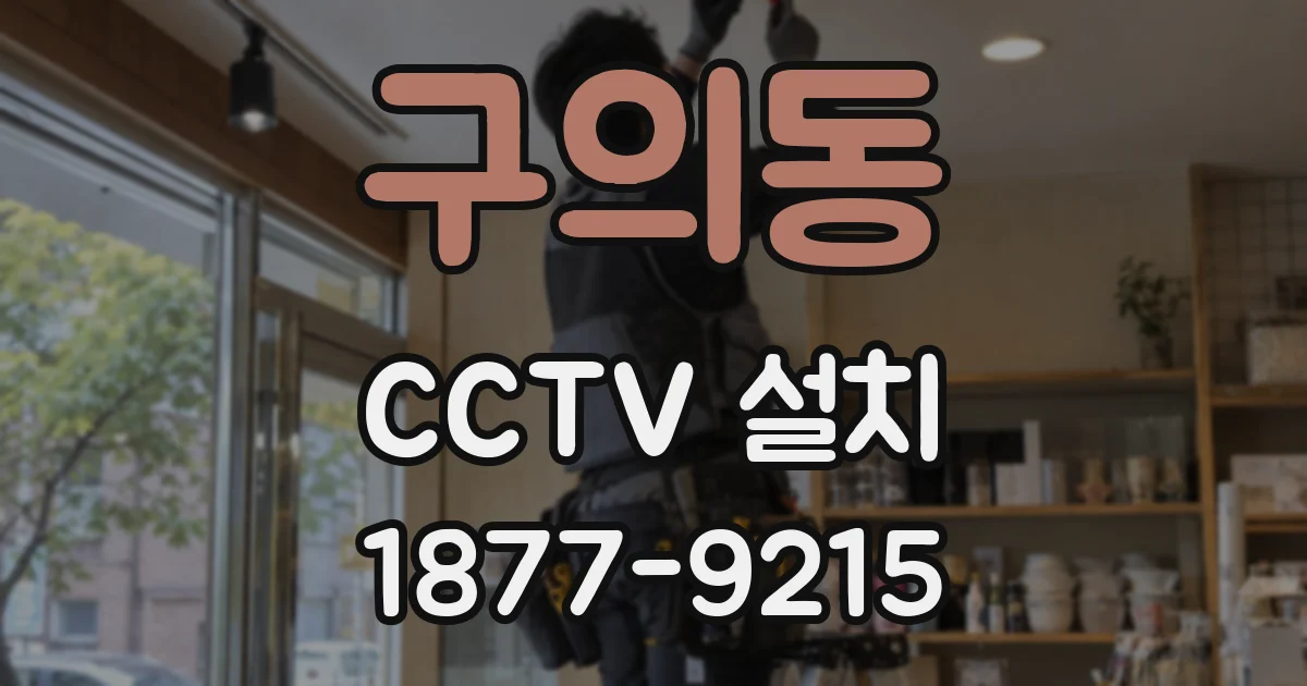 구의동 CCTV 설치