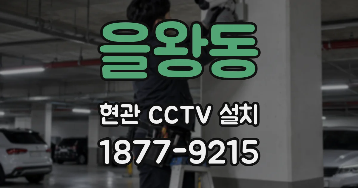 을왕동 현관 CCTV 설치