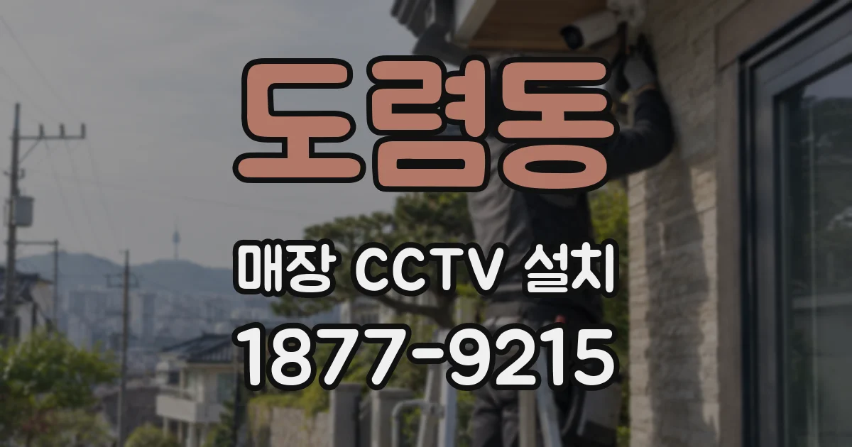 도렴동 매장 CCTV 설치