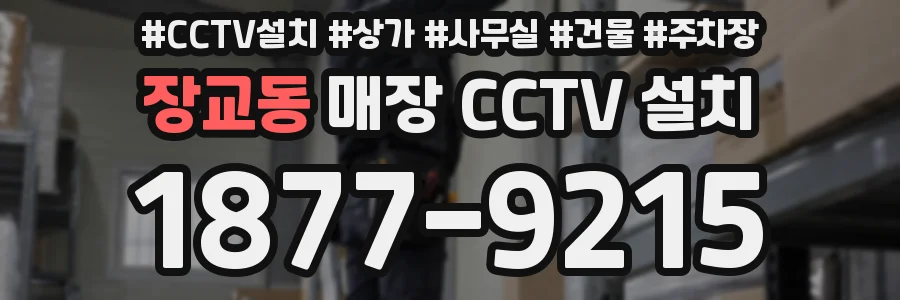 장교동 매장 CCTV 설치