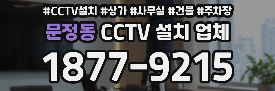 문정동 CCTV 설치 업체