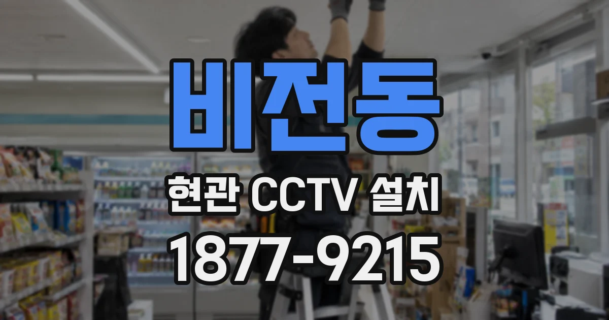 비전동 현관 CCTV 설치
