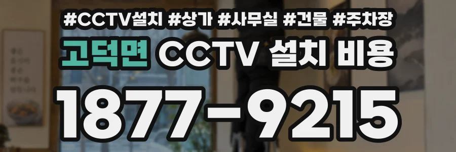 고덕면 CCTV 설치 비용
