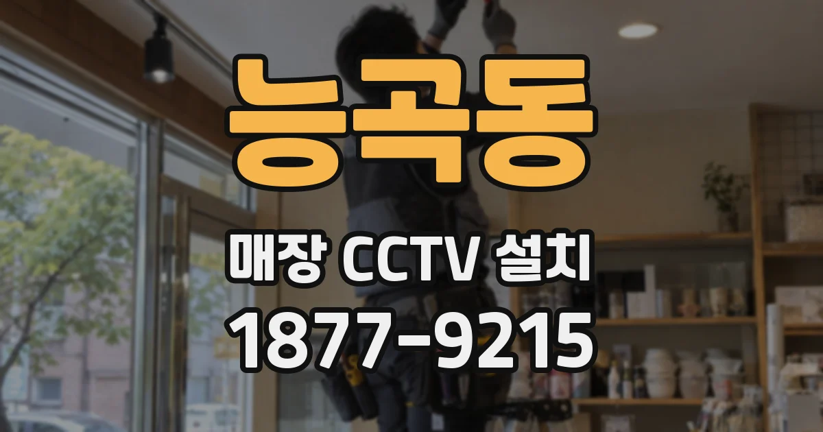 능곡동 매장 CCTV 설치