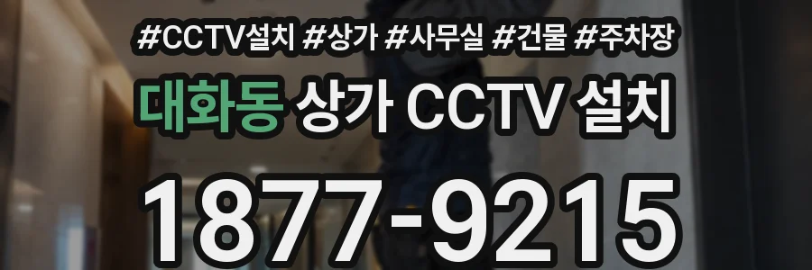 대화동 상가 CCTV 설치