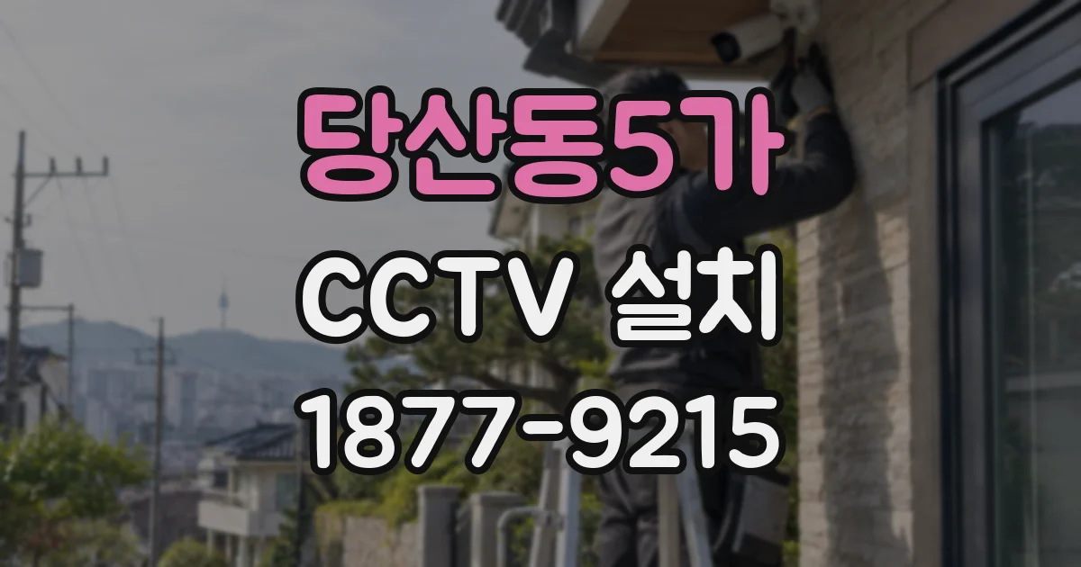 당산동5가 CCTV 설치