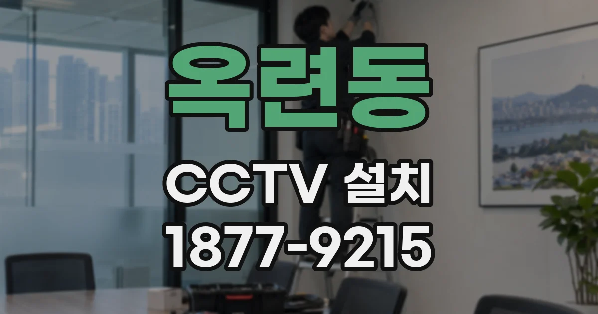옥련동 CCTV 설치