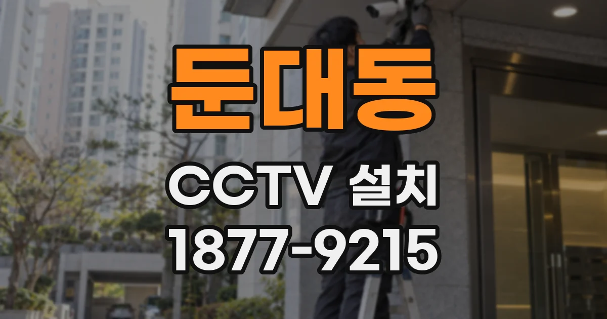 둔대동 CCTV 설치
