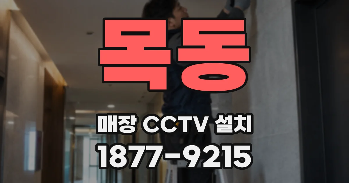 목동 매장 CCTV 설치