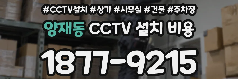 양재동 CCTV 설치 비용