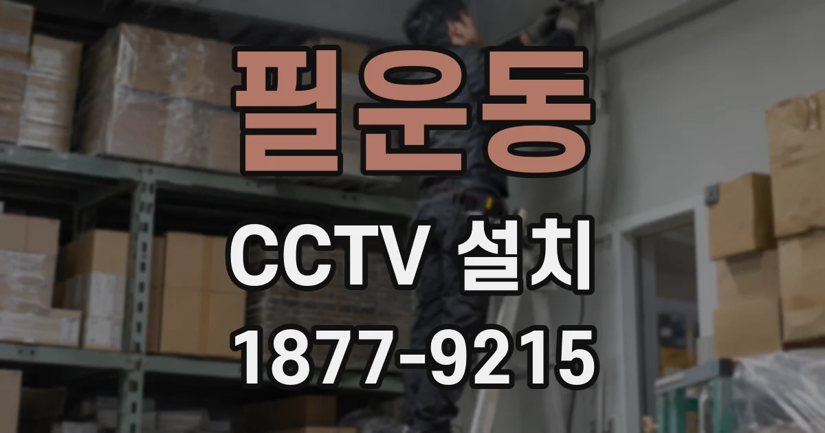 필운동 CCTV 설치