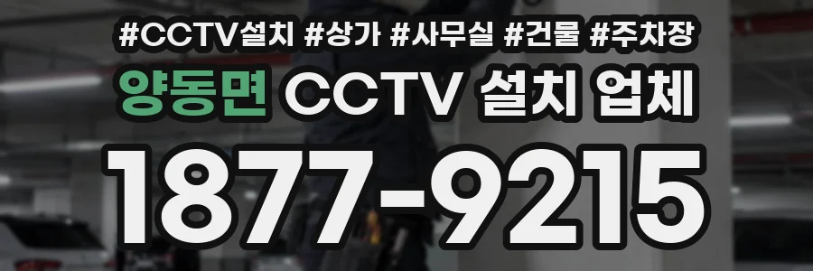 양동면 CCTV 설치 업체