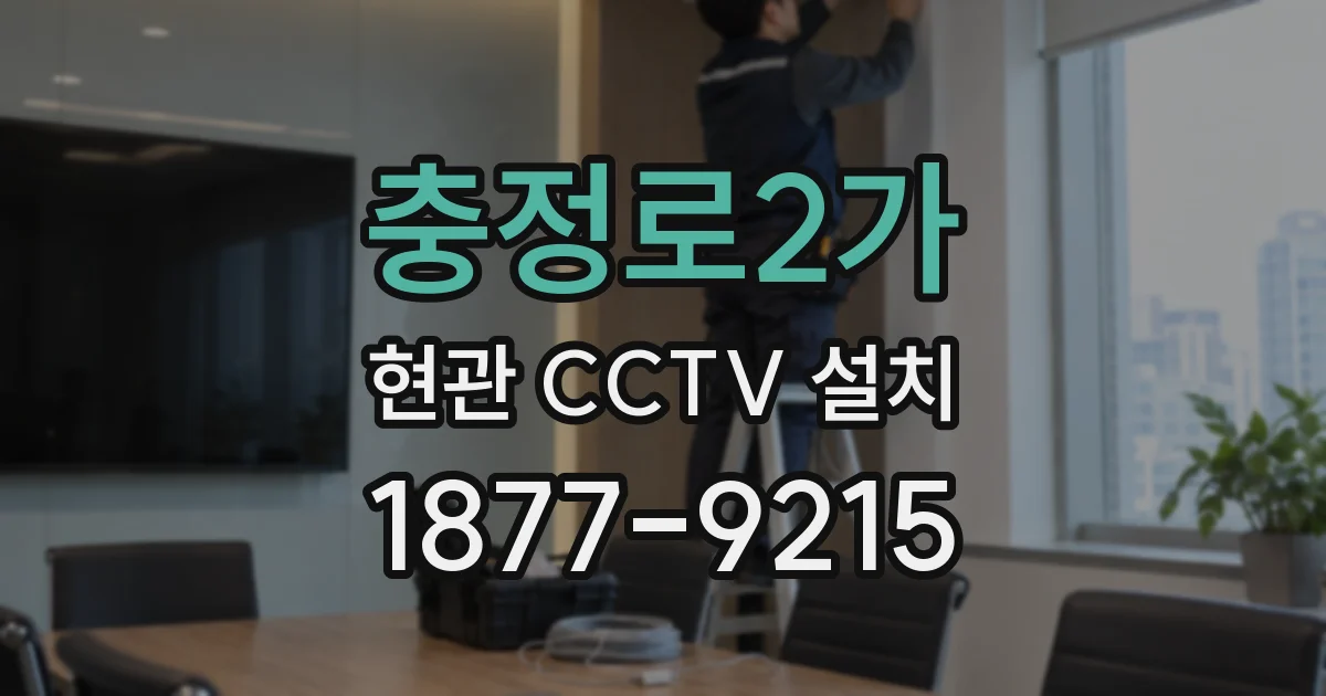 충정로2가 현관 CCTV 설치