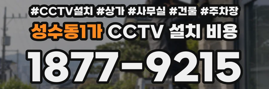 성수동1가 CCTV 설치 비용
