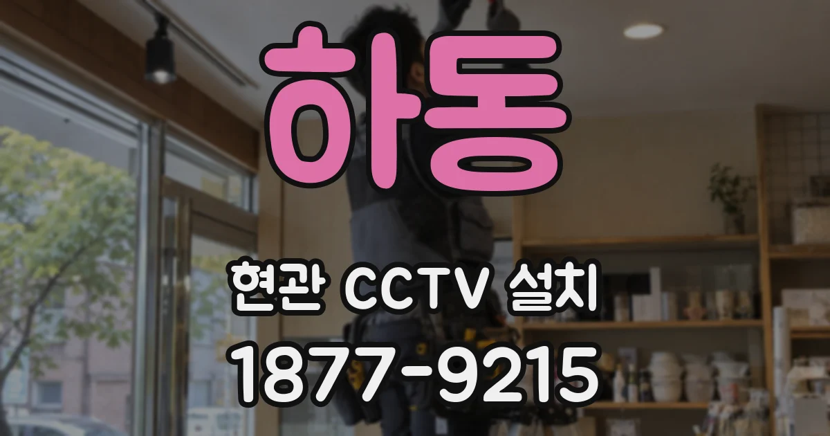 하동 현관 CCTV 설치