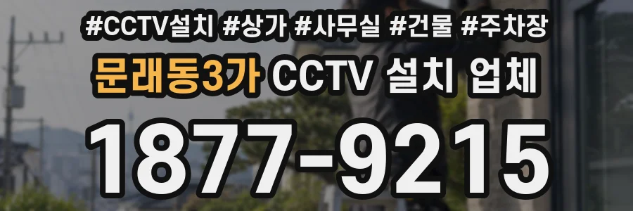 문래동3가 CCTV 설치 업체